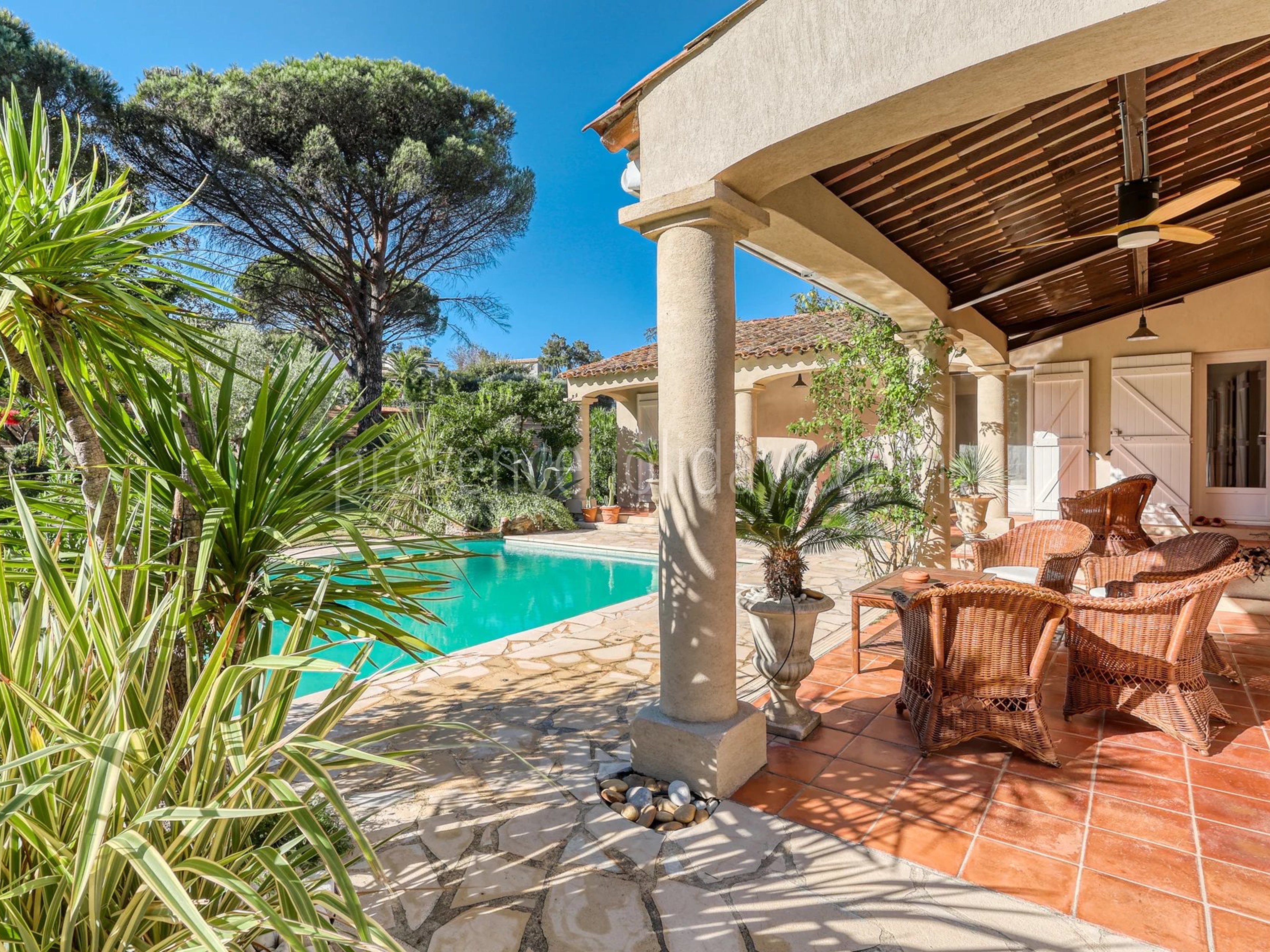 23 - Villa avec maison d’invités à Grimaud: Villa: Pool