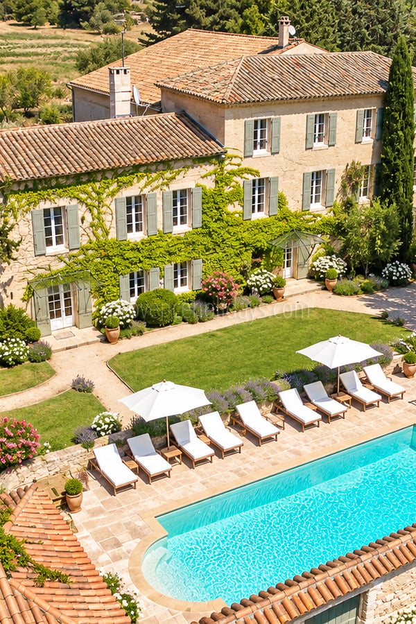 1 - Farmhouse with outbuildings in Lambesc: Villa: Exterior