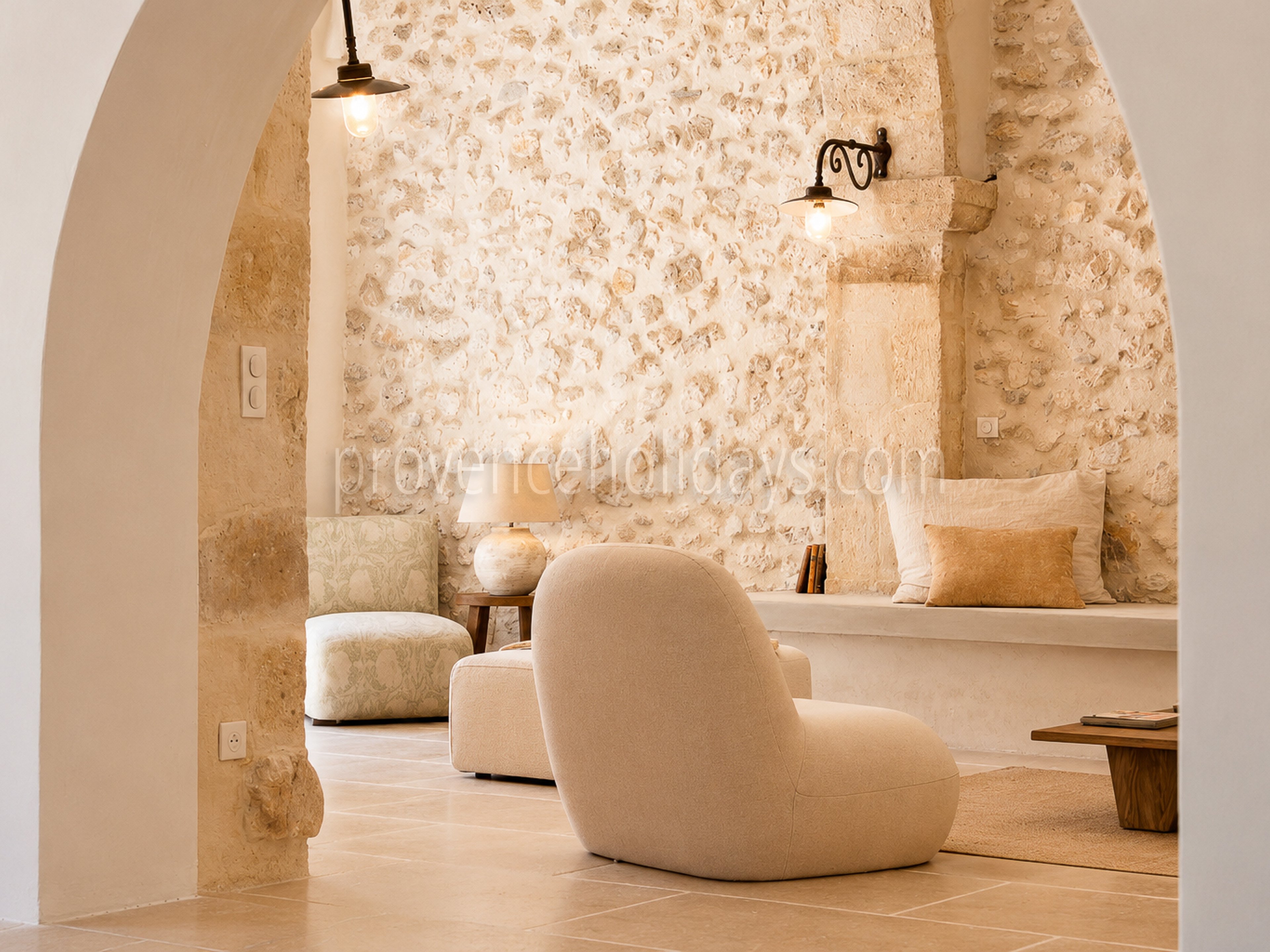 34 - Mas rénové à pied d\'Eygalières: Villa: Interior
