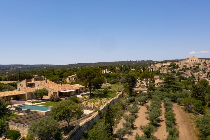 Mas luxueux avec vue sur Gordes et le Luberon