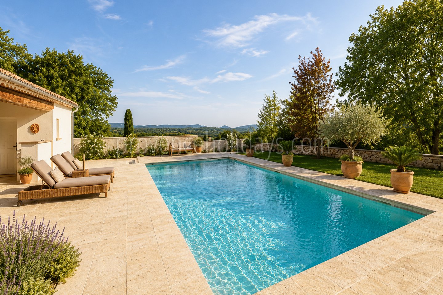 2 - Einzigartiges, renoviertes Bauernhaus aus Stein: Villa: Pool