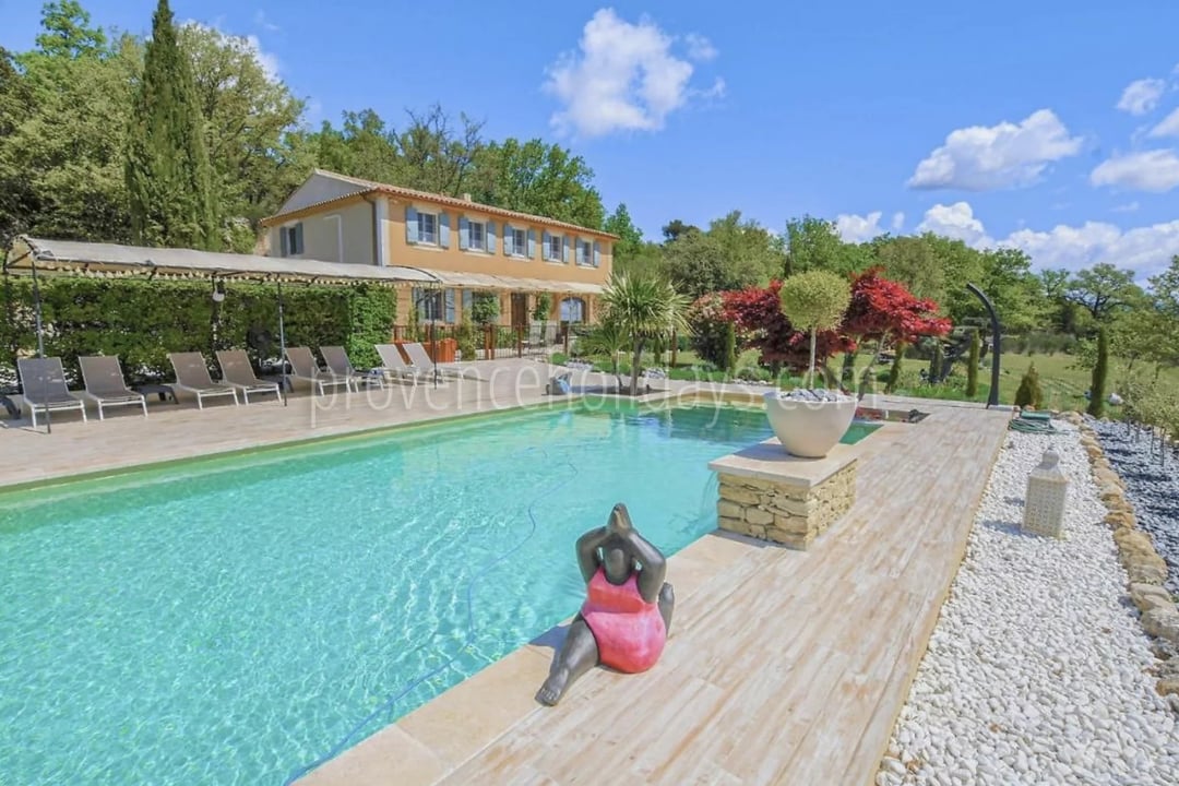 Panoramic Provençal bastide on 7 hectares in Gordes - Swimming Pool