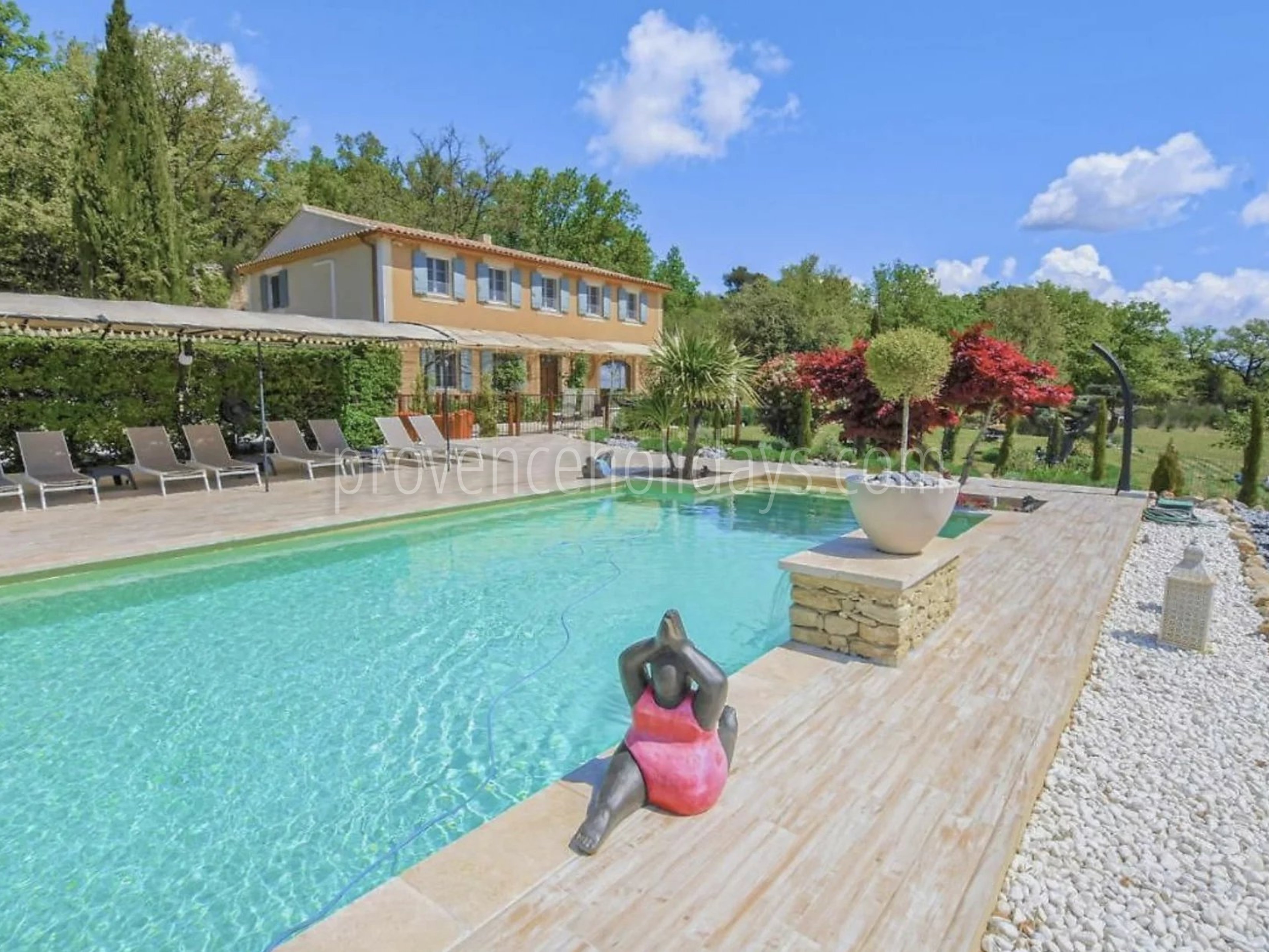 3 - Bastide with lavender in Gordes: Villa: Pool