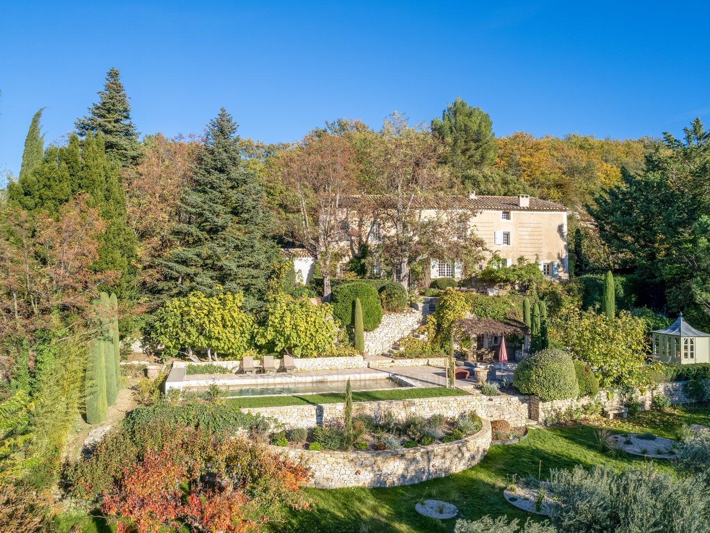 61 - 18e-eeuwse Bastide met uitzicht op de Luberon te koop - Bonnieux: Villa: Exterior