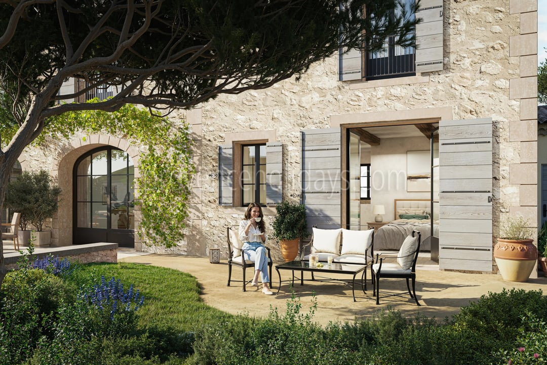 Off-plan mas with private bridge in Saint-Rémy-de-Provence - Exterior
