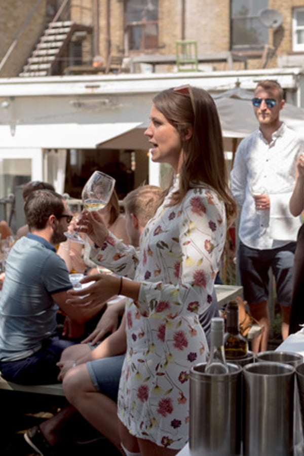 sommelier giving speech