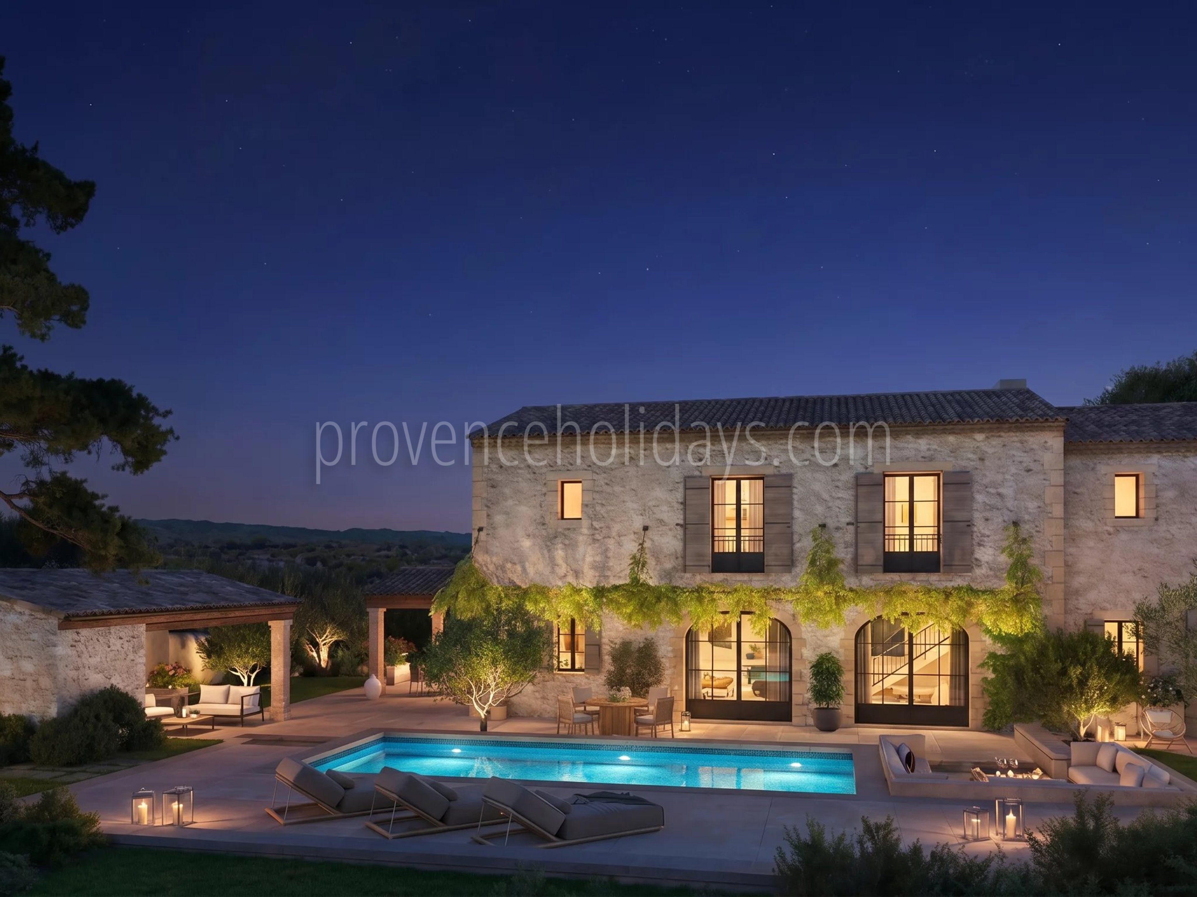 3 - Stone mas in Saint-Rémy-de-Provence: Villa: Pool
