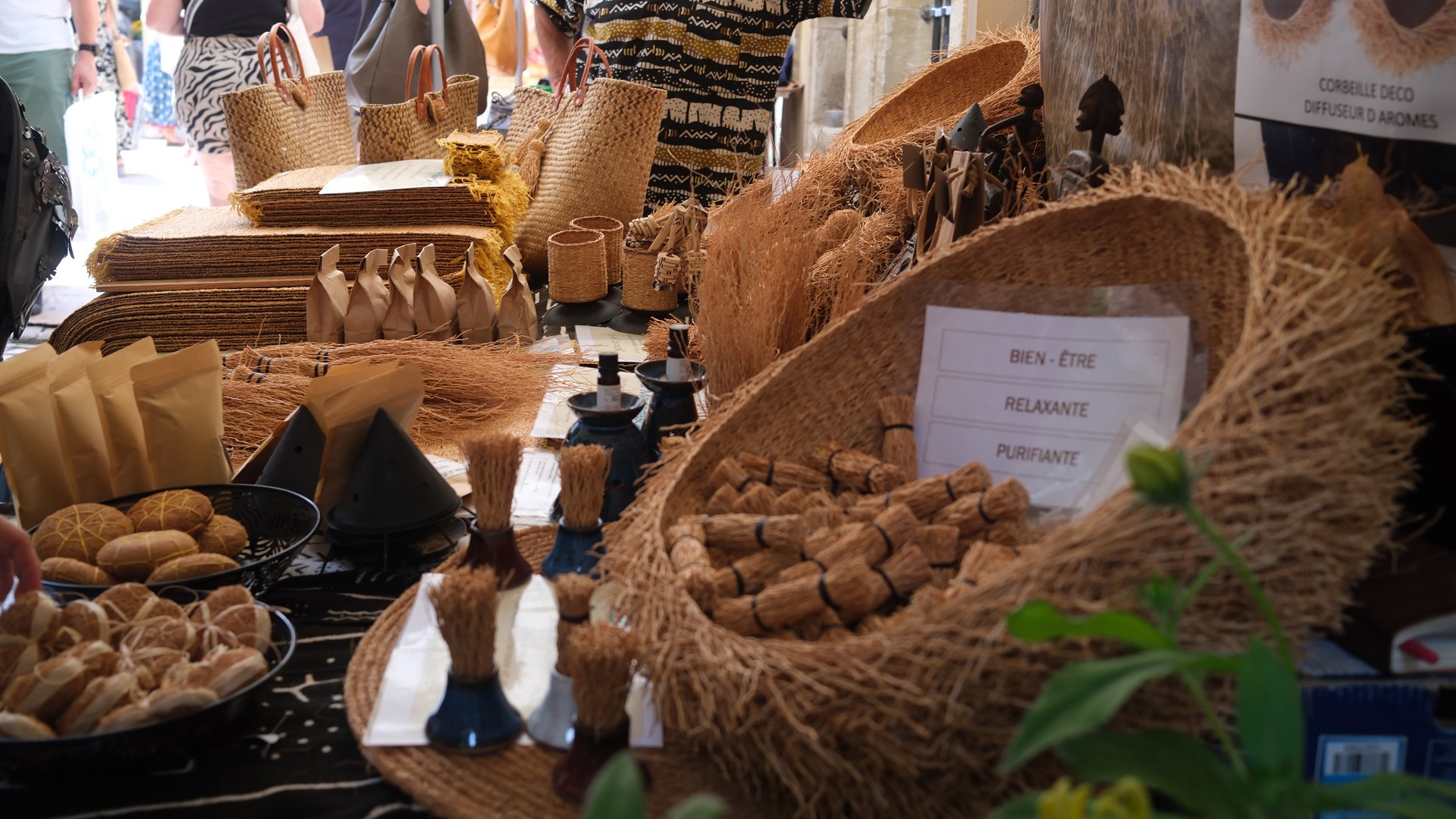 lavender market stall