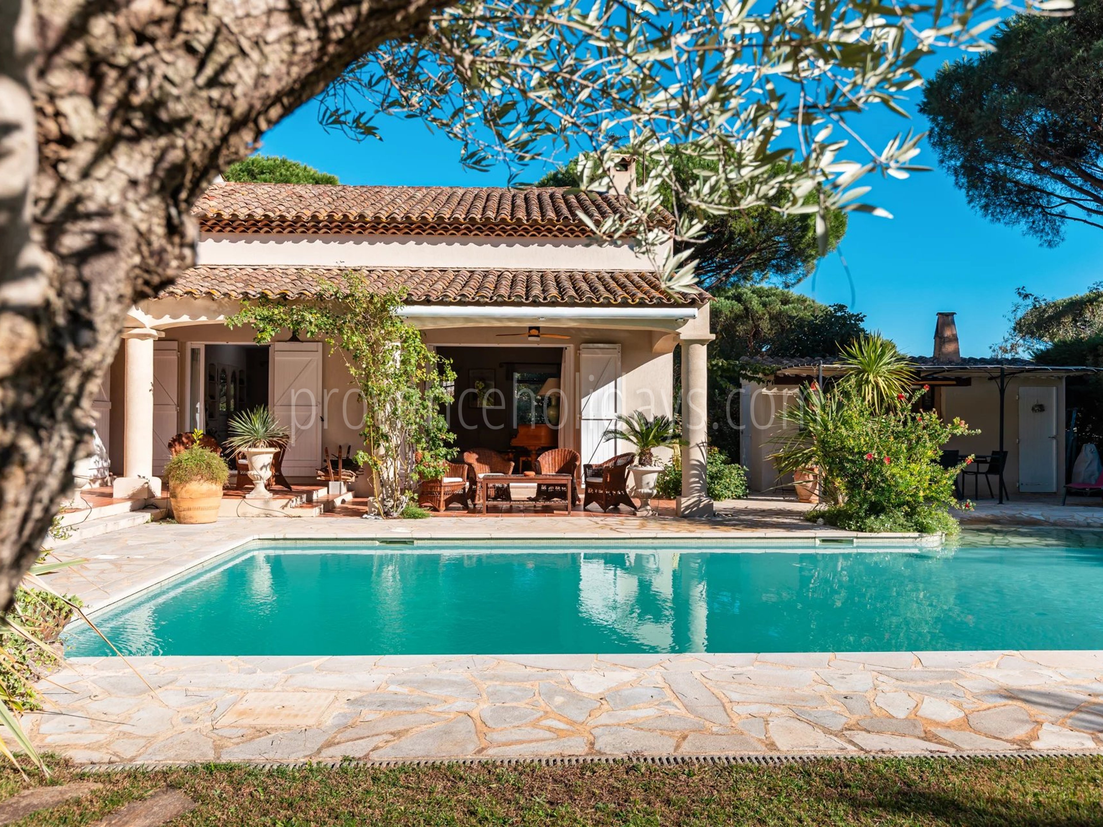 70 - Villa avec maison d’invités à Grimaud: Villa: Pool