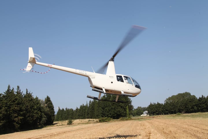 In de lucht in Avignon