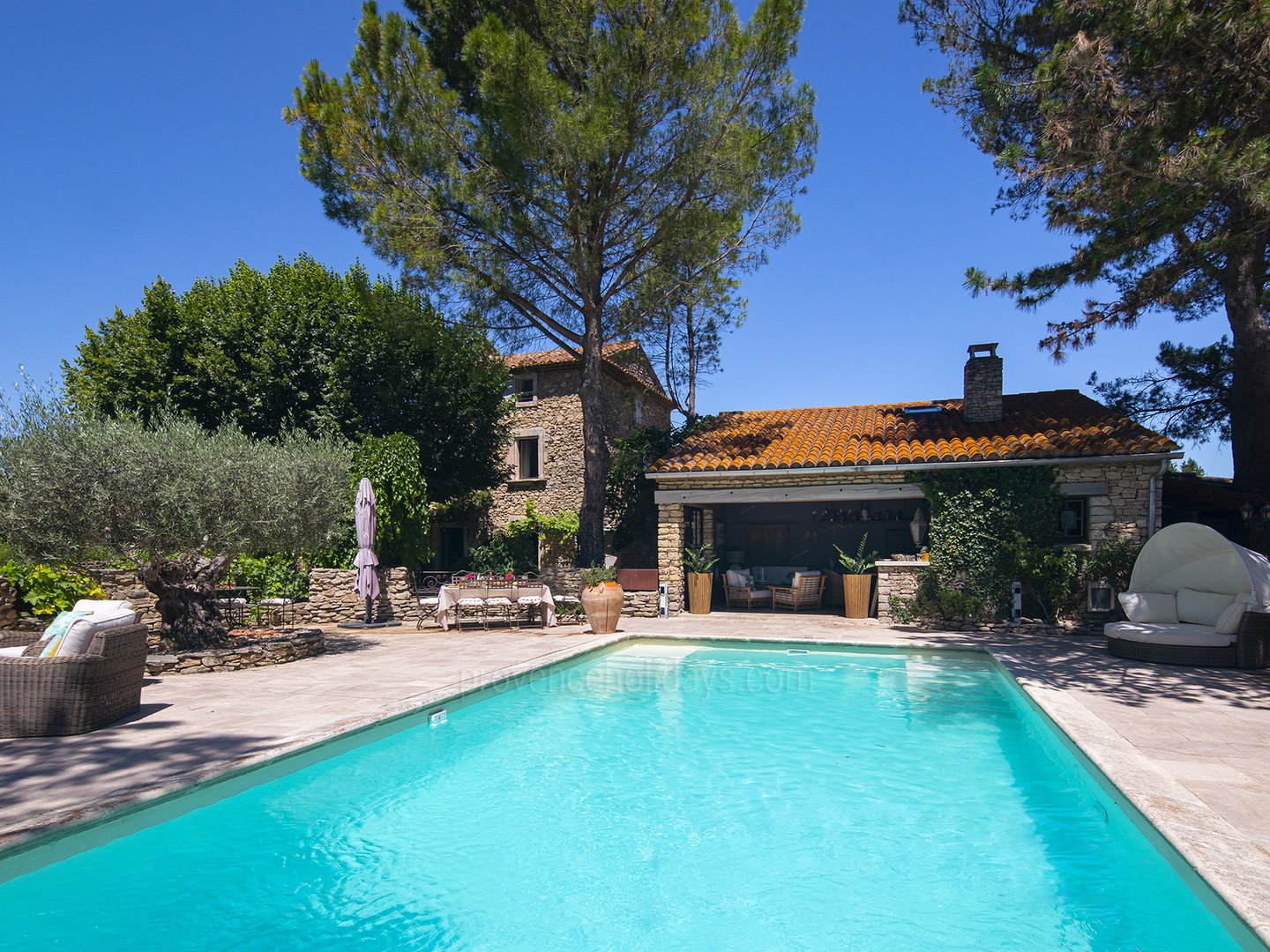 1 - Le Mas de la Sorgue: Villa: Pool