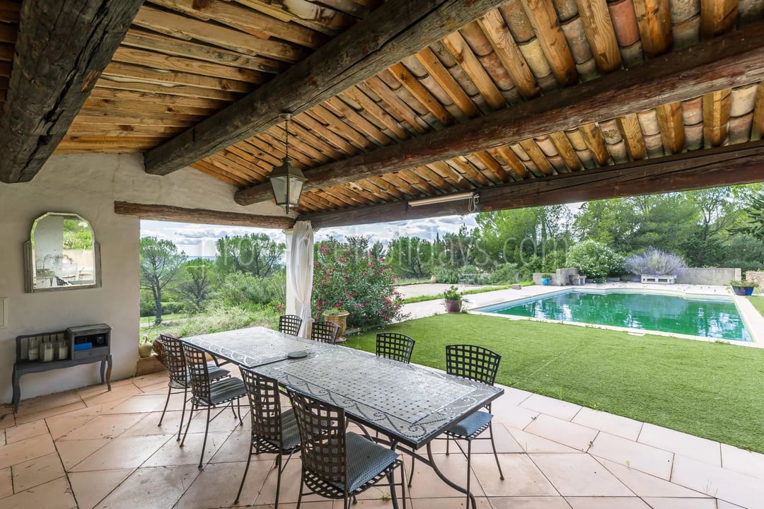 18th-century farmhouse with panoramic views in Saint-Saturnin-lès-Apt - Swimming Pool