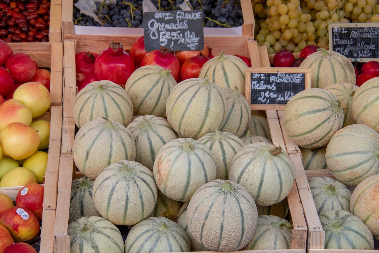 melons at market