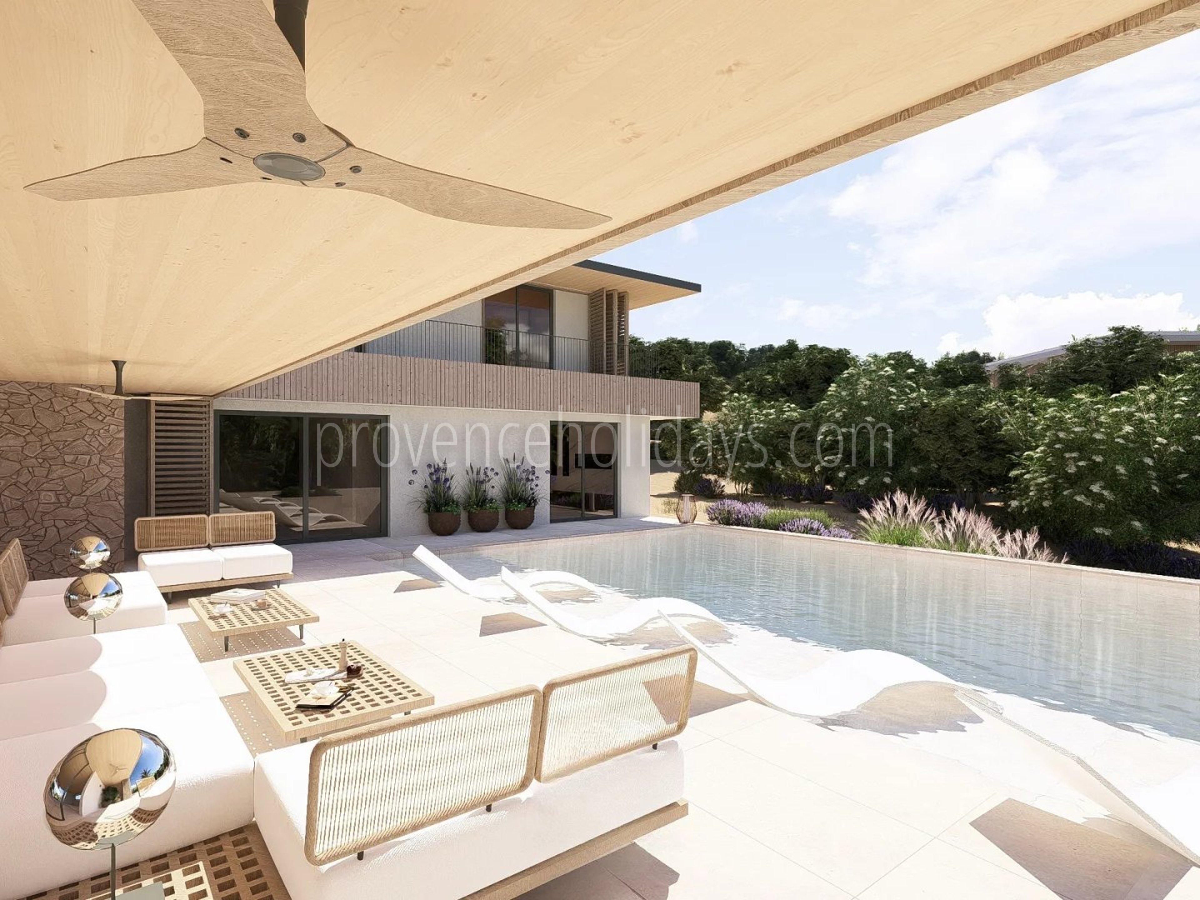 2 - Bioklimatische villa in Cap Bénat: Villa: Exterior