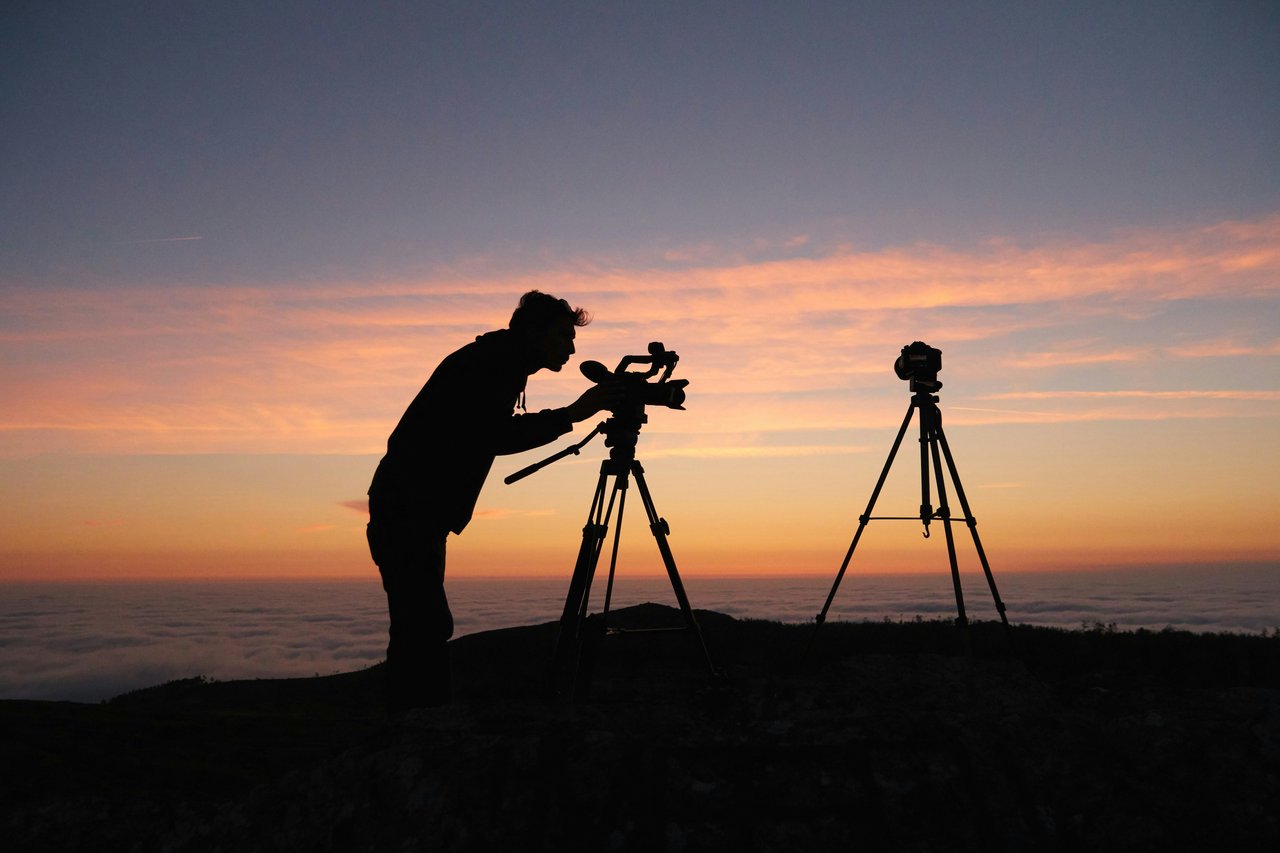 photographer sunset