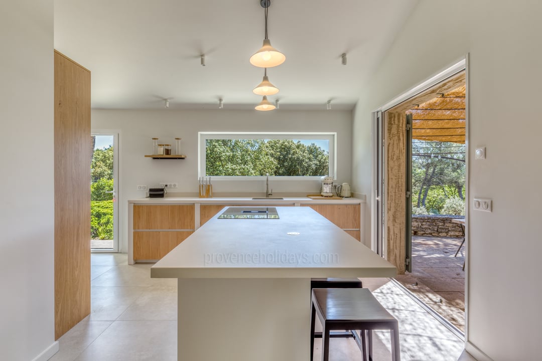 Set in a pine forest, offering peace and quiet.