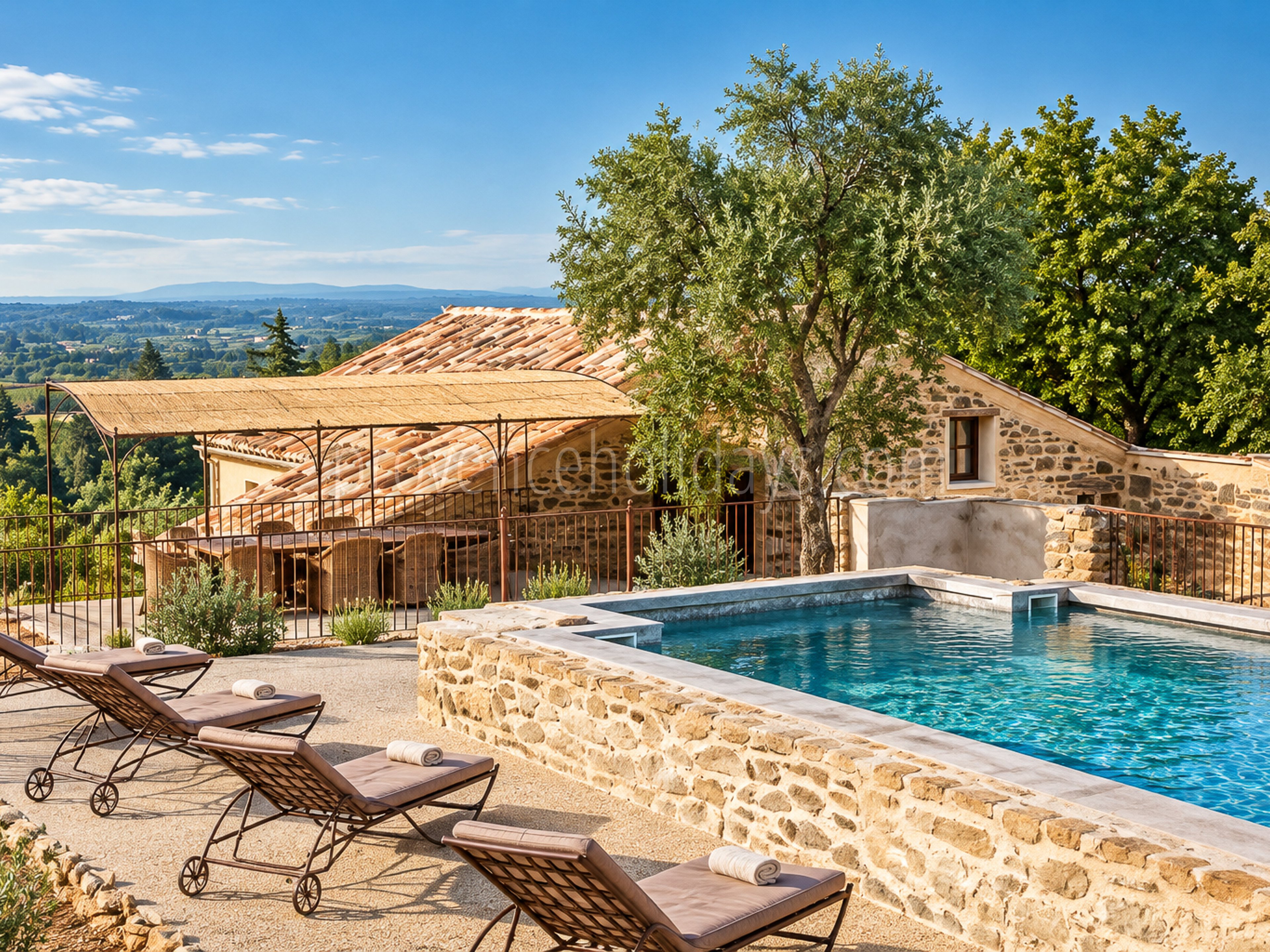 8 - Mas de Beaumes: Villa: Pool