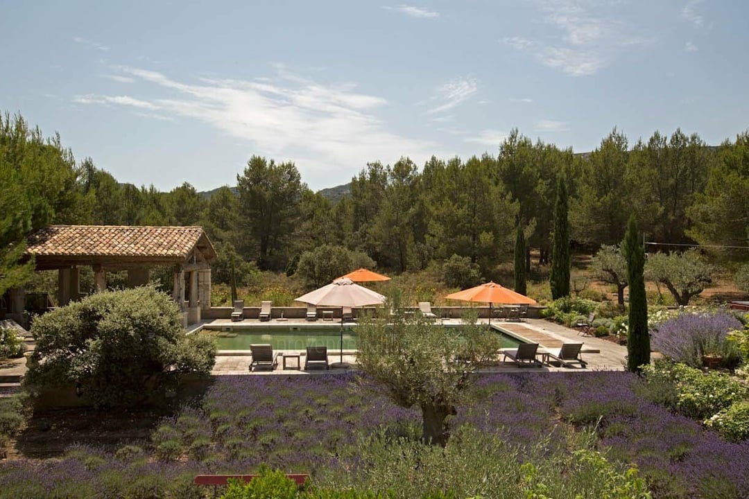 Farmhouse, bedrooms with air Conditioning in Eygalières 6 - Le Mas des Lavandes: Villa: Exterior