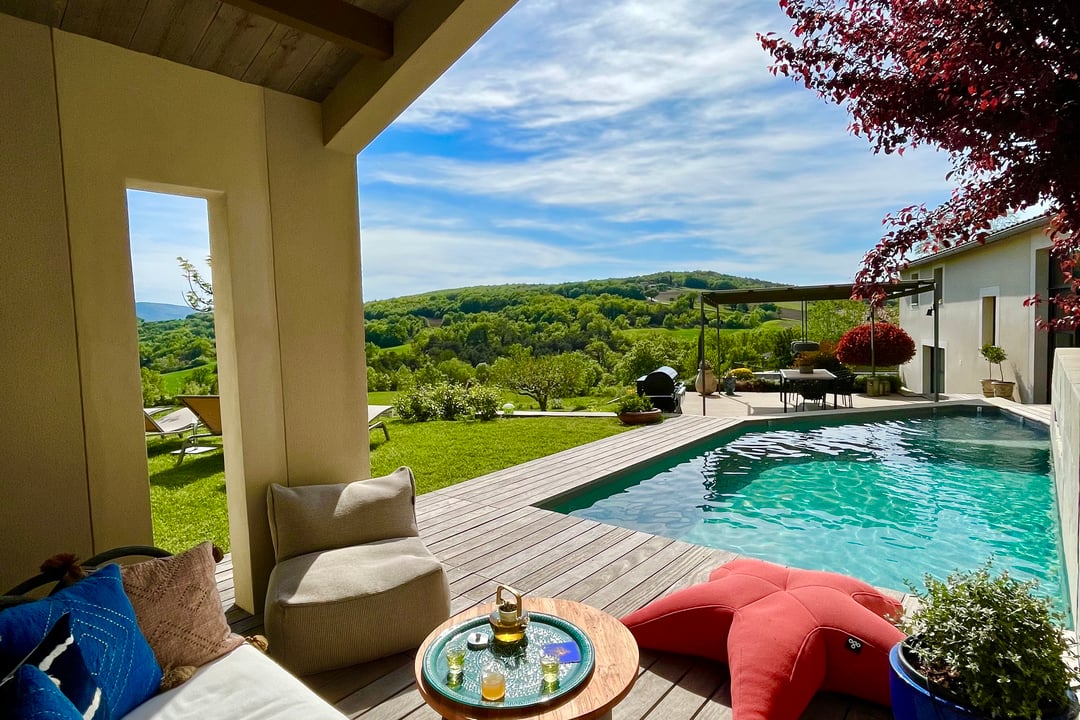 Location de vacances avec piscine chauffée 