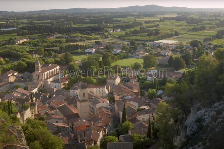 Spacious countryside farmhouse with pool and wellness amenities in Boulbon