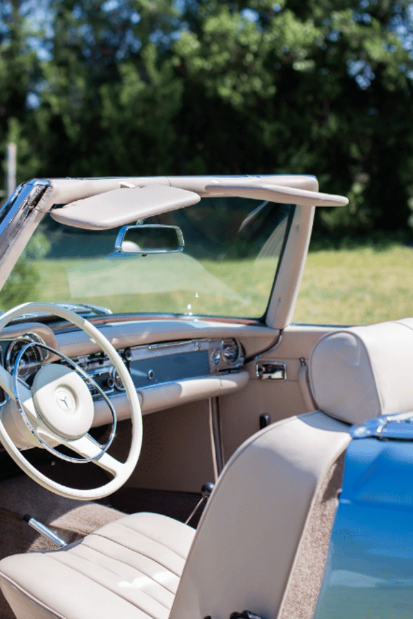interior classic car