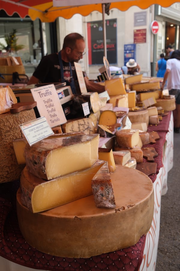 cheese at market