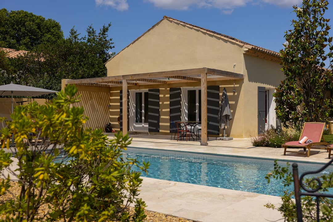 Vue sur la maison d'hôtes