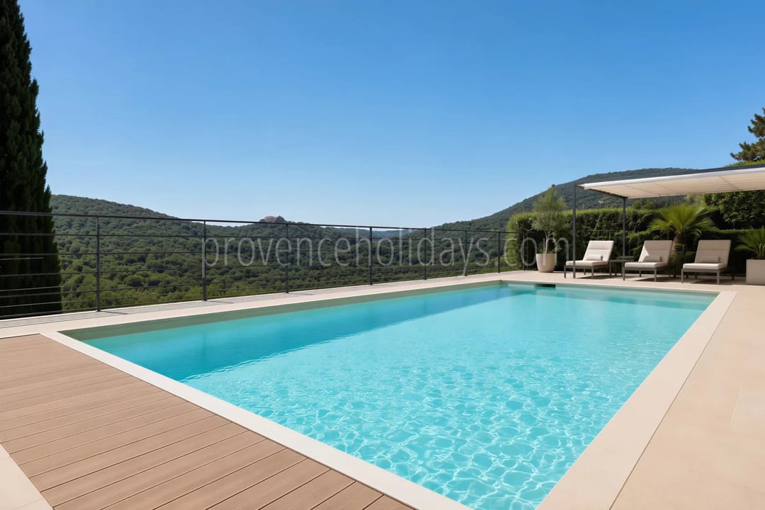 4 - Provençaalse villa in Cavalaire-sur-Mer: Villa: Pool