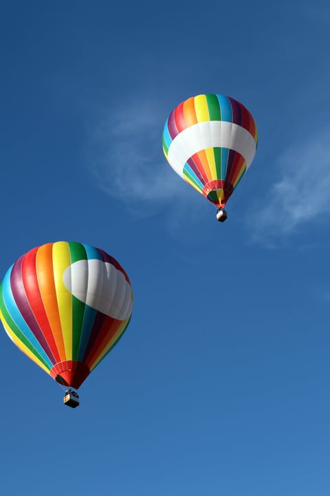 Flying over the Luberon in a hot-air balloon