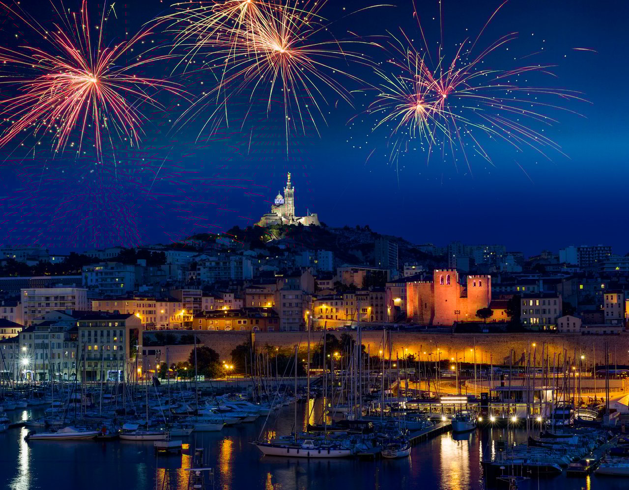 Marseille fireworks