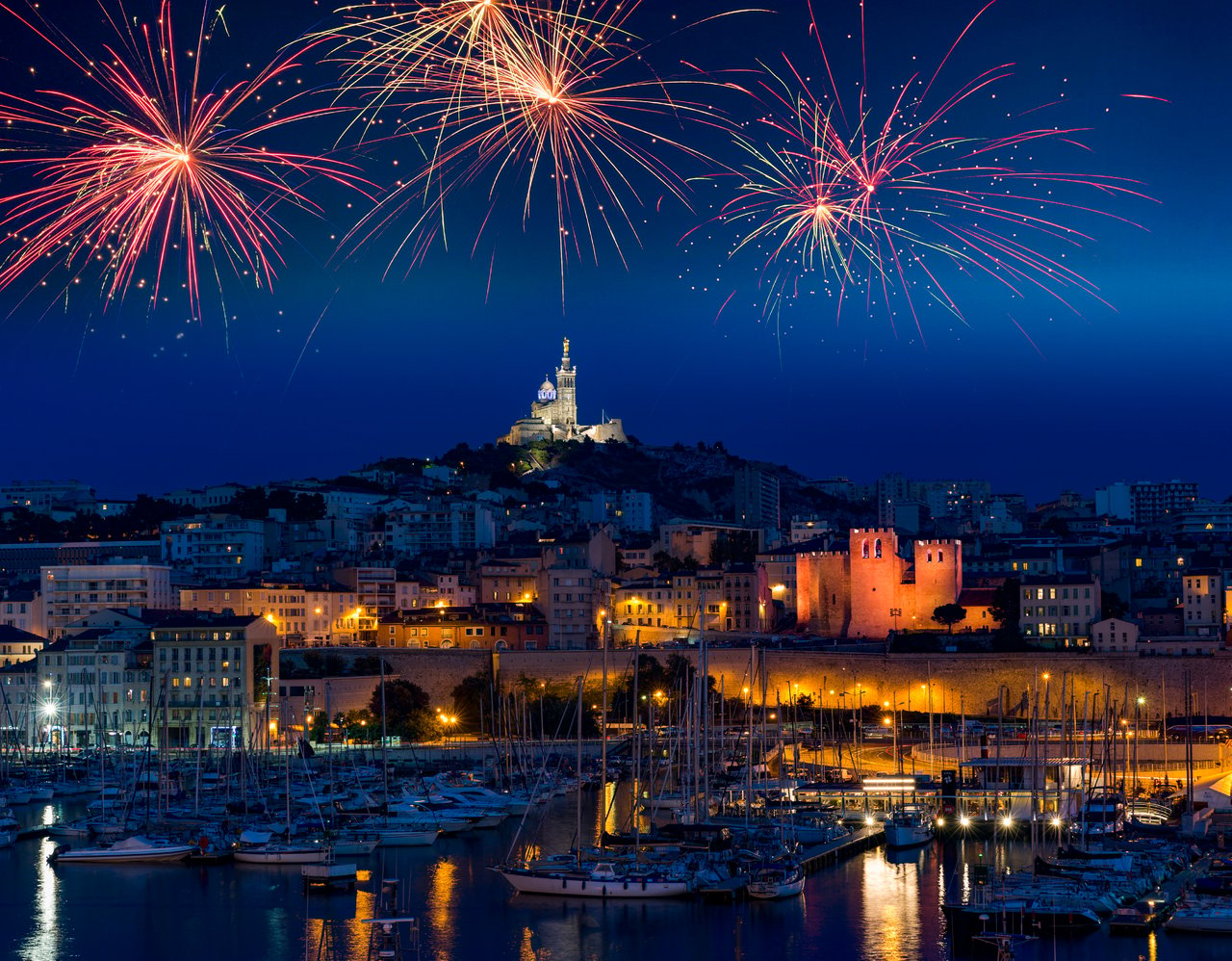 Marseille fireworks