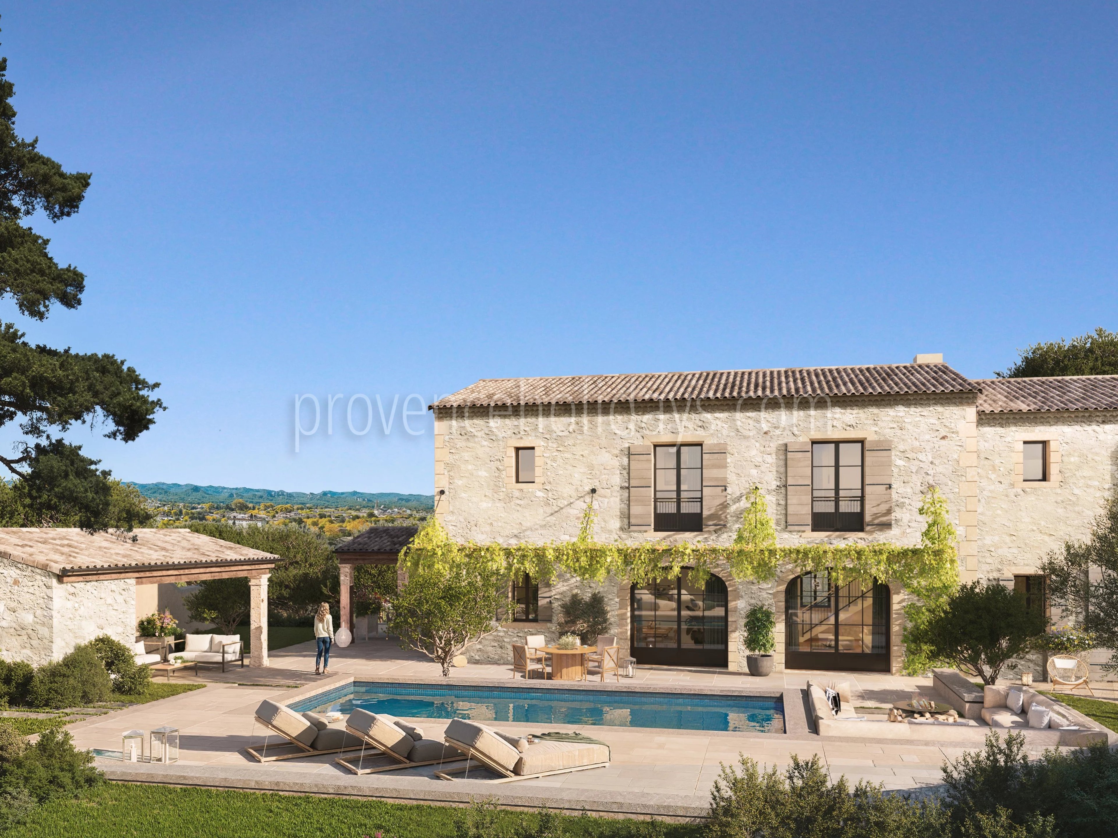1 - Stone mas in Saint-Rémy-de-Provence: Villa: Exterior