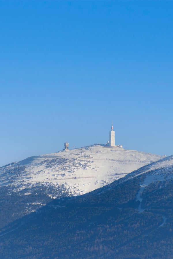 mont ventoux in the snow