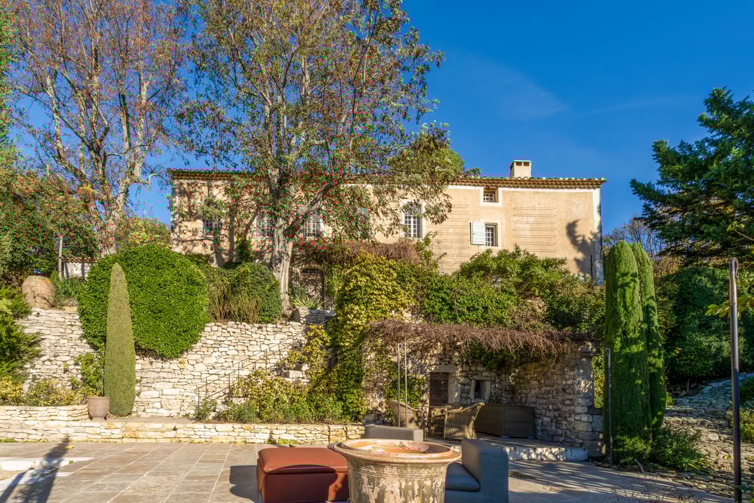 25 - 18e-eeuwse Bastide met uitzicht op de Luberon te koop - Bonnieux: Villa: Exterior