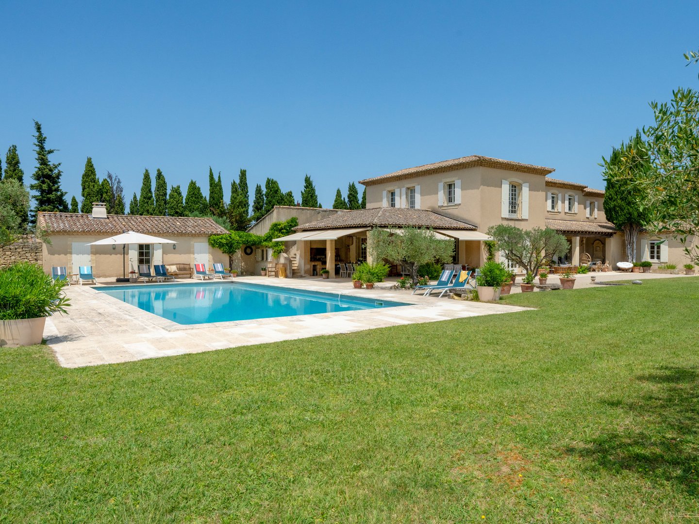 16 - Mas des Trois Cyprès: Villa: Pool