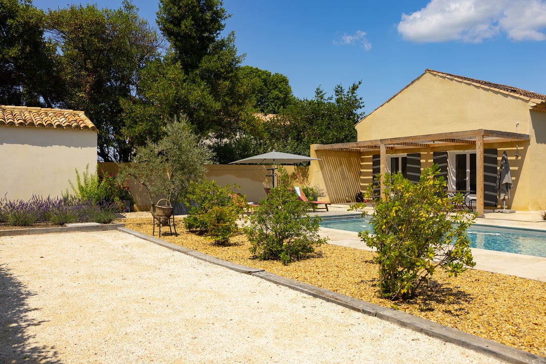 Vue sur la maison d'hôtes