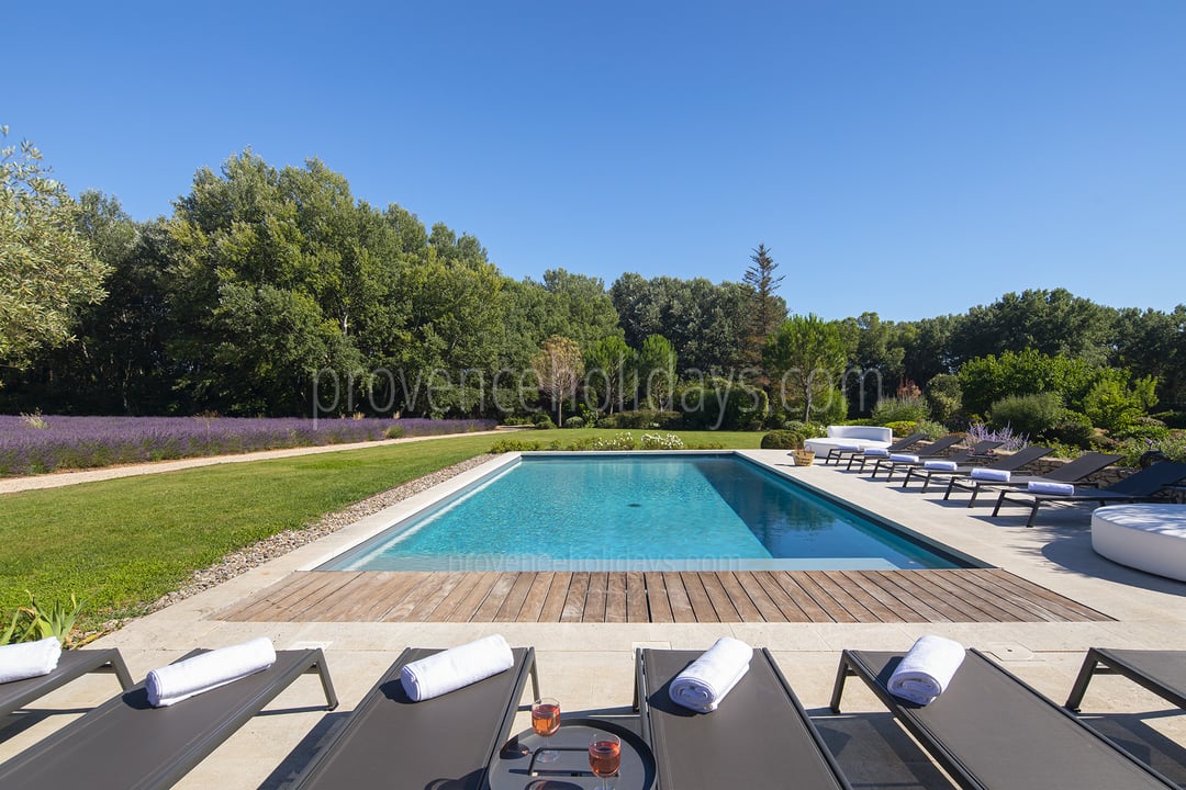 Propriété d'exception avec terrain de tennis et 2 piscines chauffées 9 - Mas du Carlet: Villa: Pool