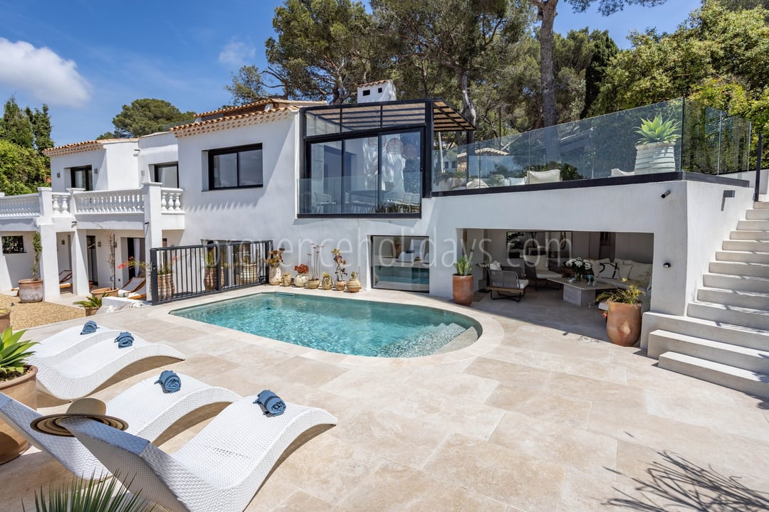 Marokkanisch inspirierte Villa in Südfrankreich - 5 Schlafzimmer mit Bad, Fußweg zum Strand