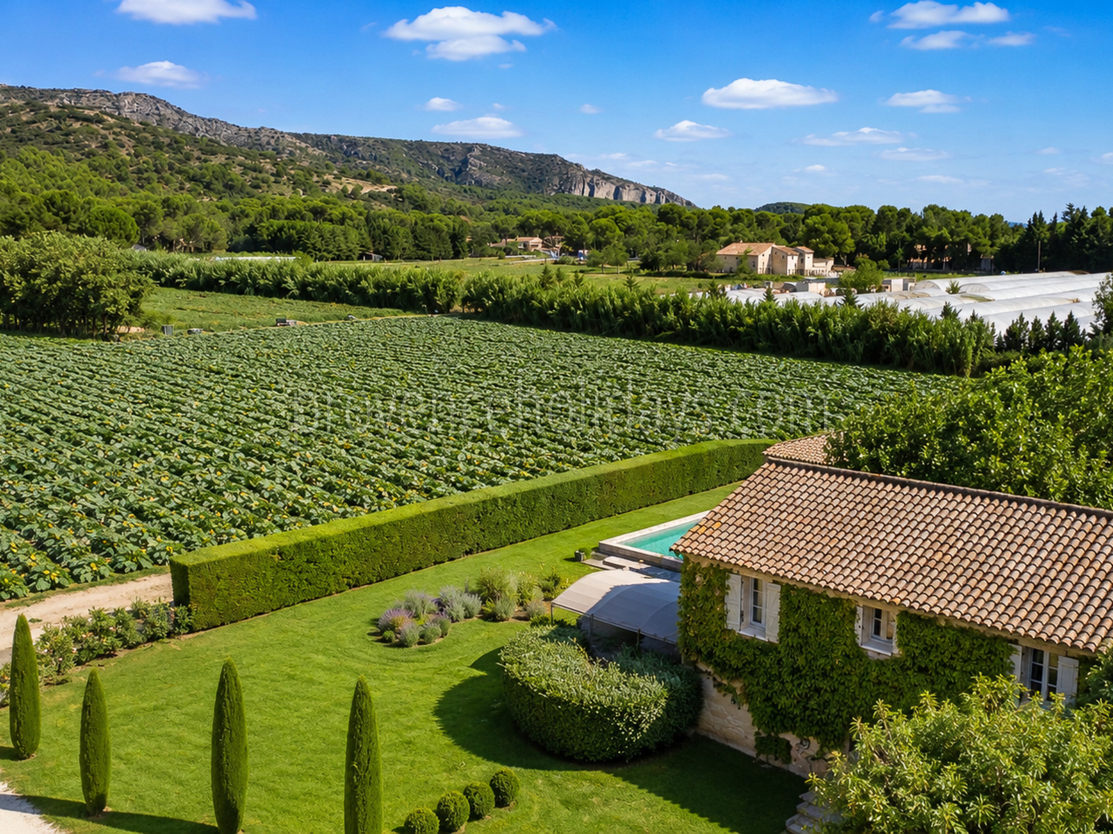 10 - Bauernhaus mit Blick auf den Luberon: Villa: Exterior