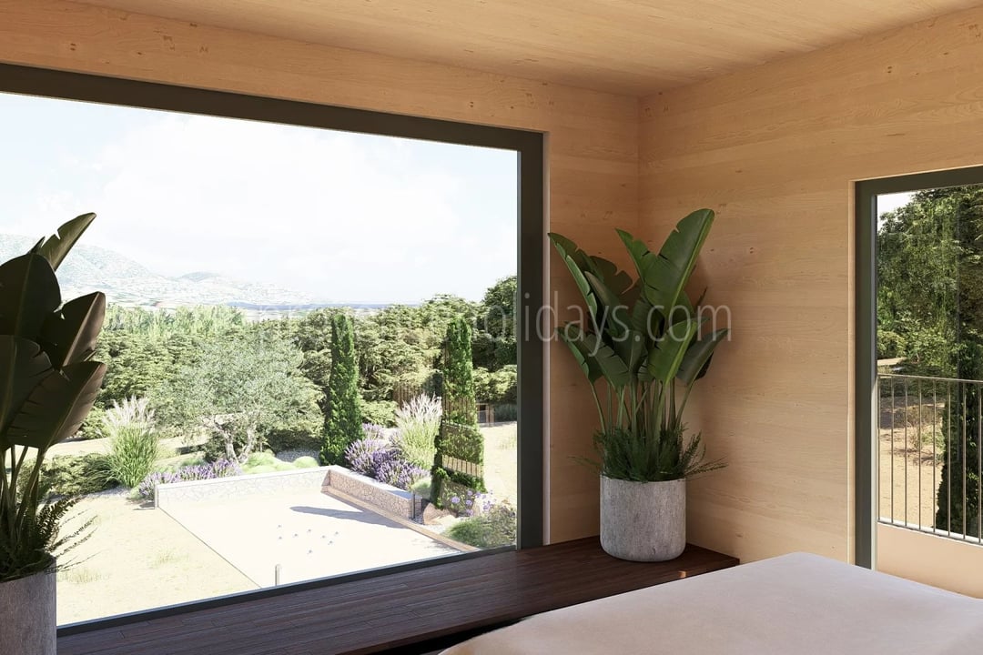Bioklimatische villa bij de stranden in Bormes-les-Mimosas - Slaapkamers