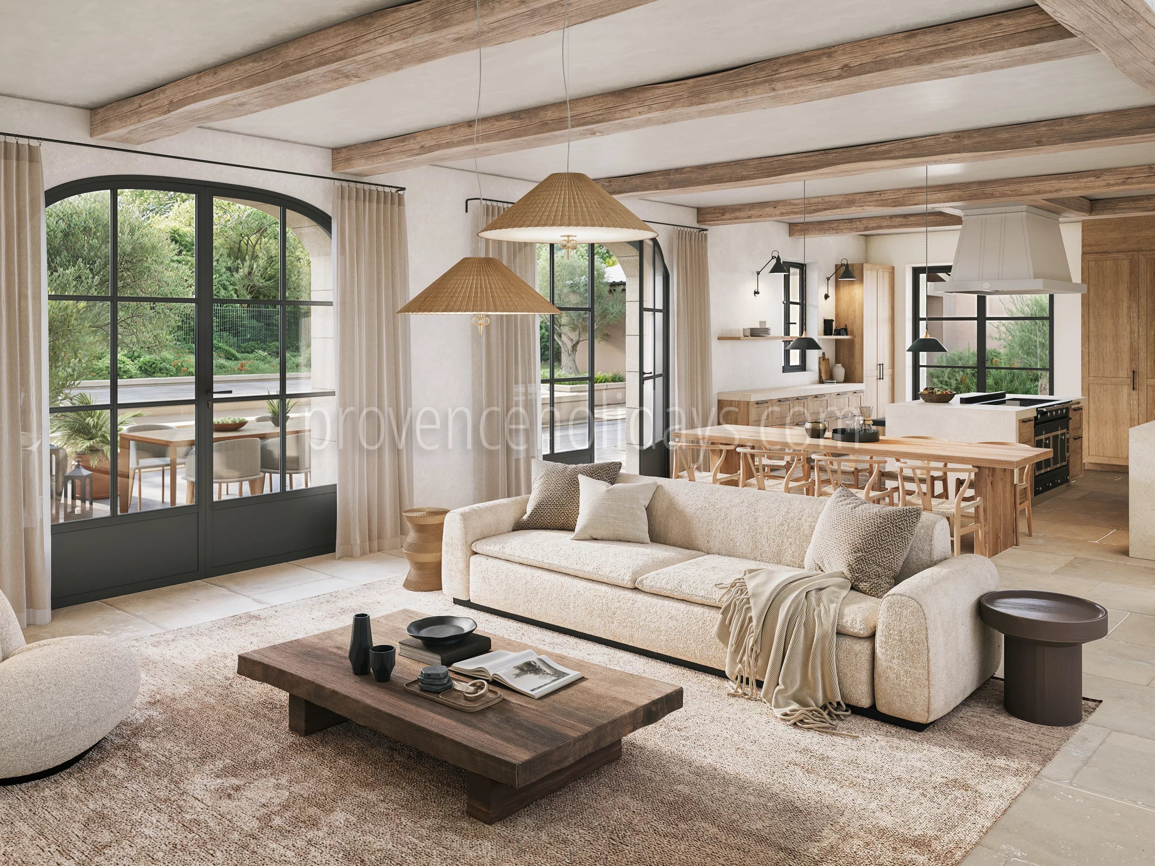 2 - Stone mas in Saint-Rémy-de-Provence: Villa: Interior