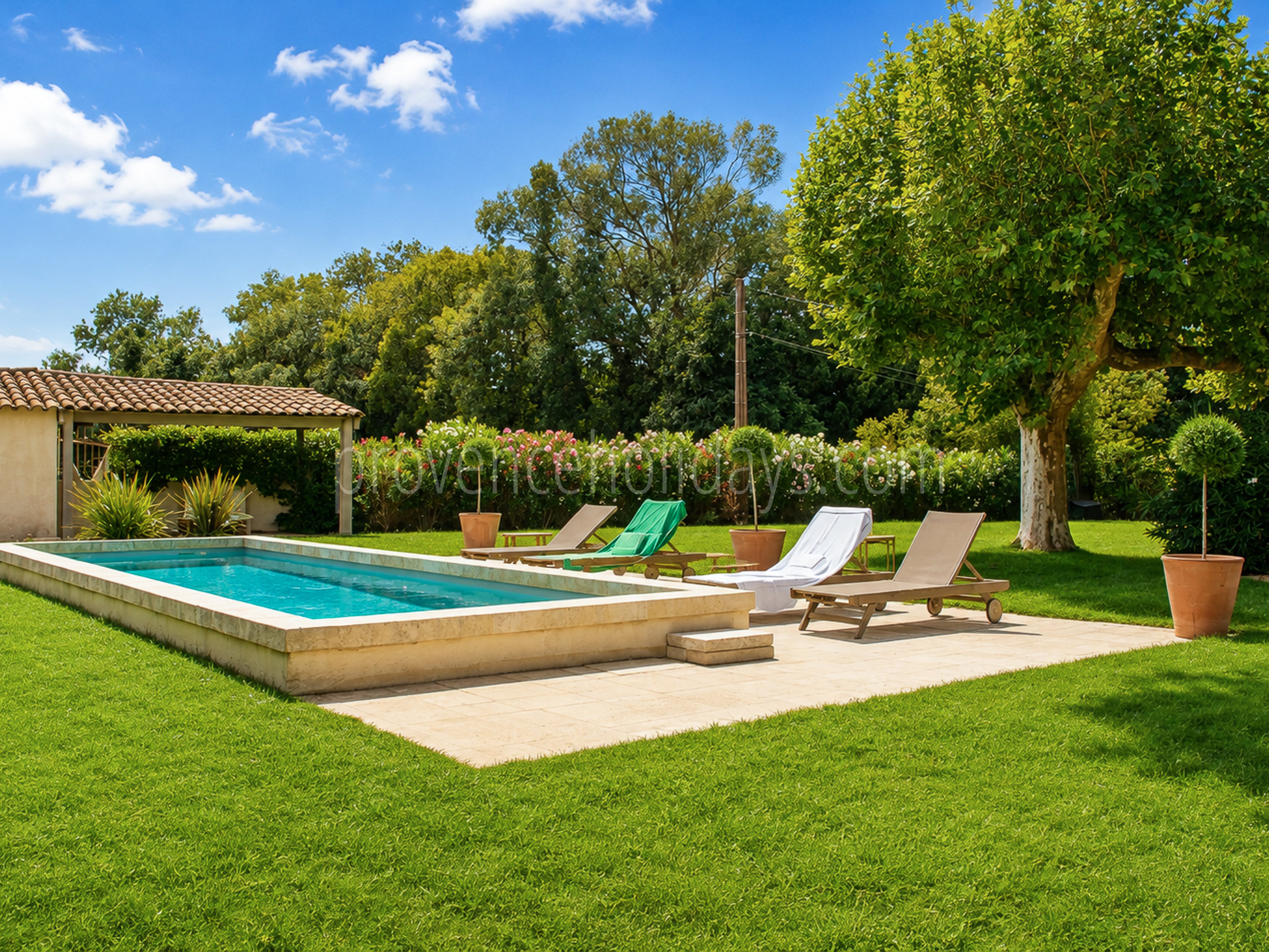 3 - Bauernhaus mit Blick auf den Luberon: Villa: Pool