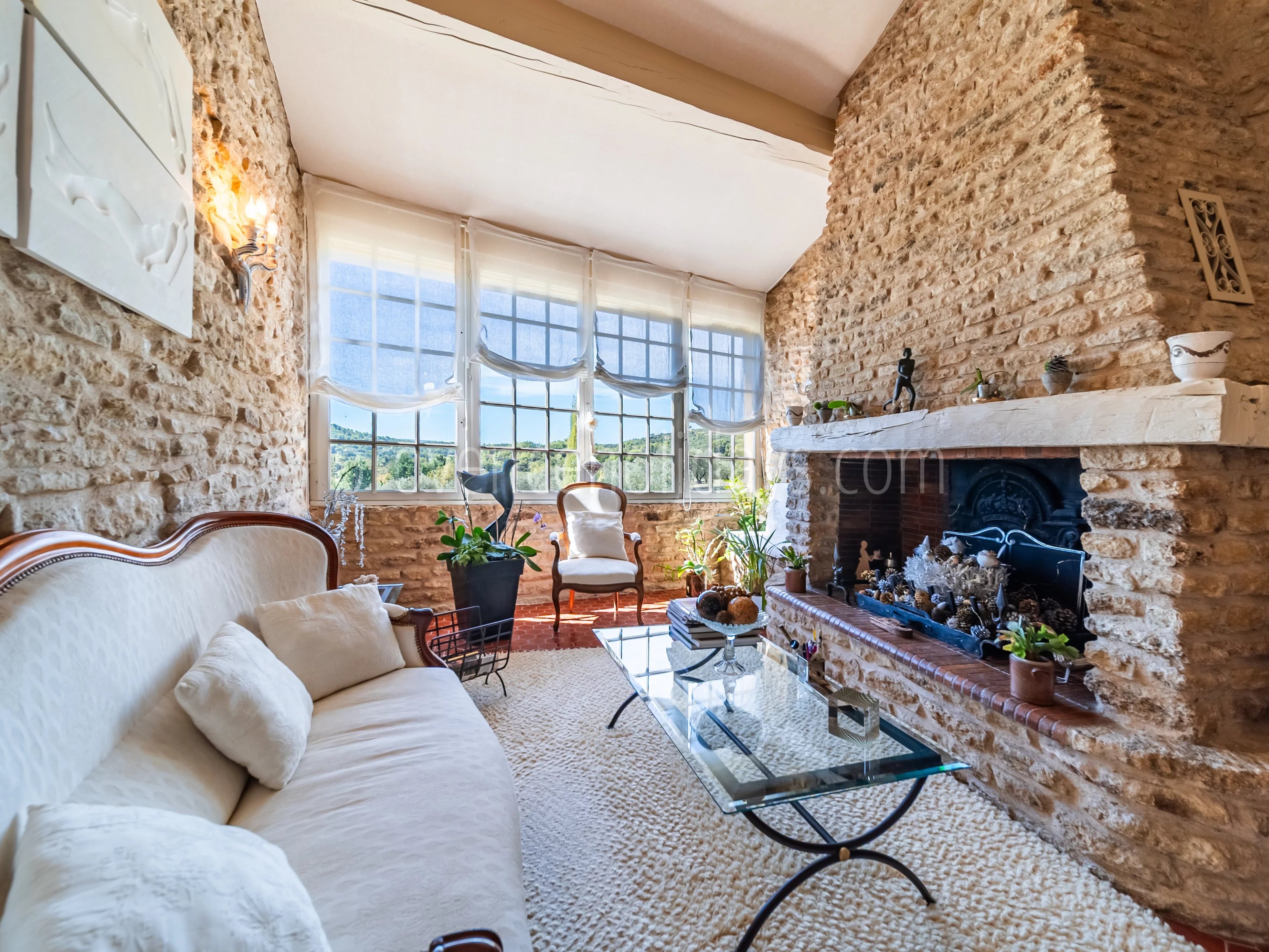 12 - Character mas in Gordes: Villa: Interior