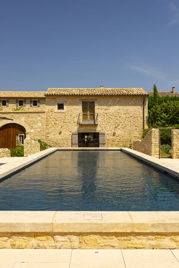 villa exterior with pool