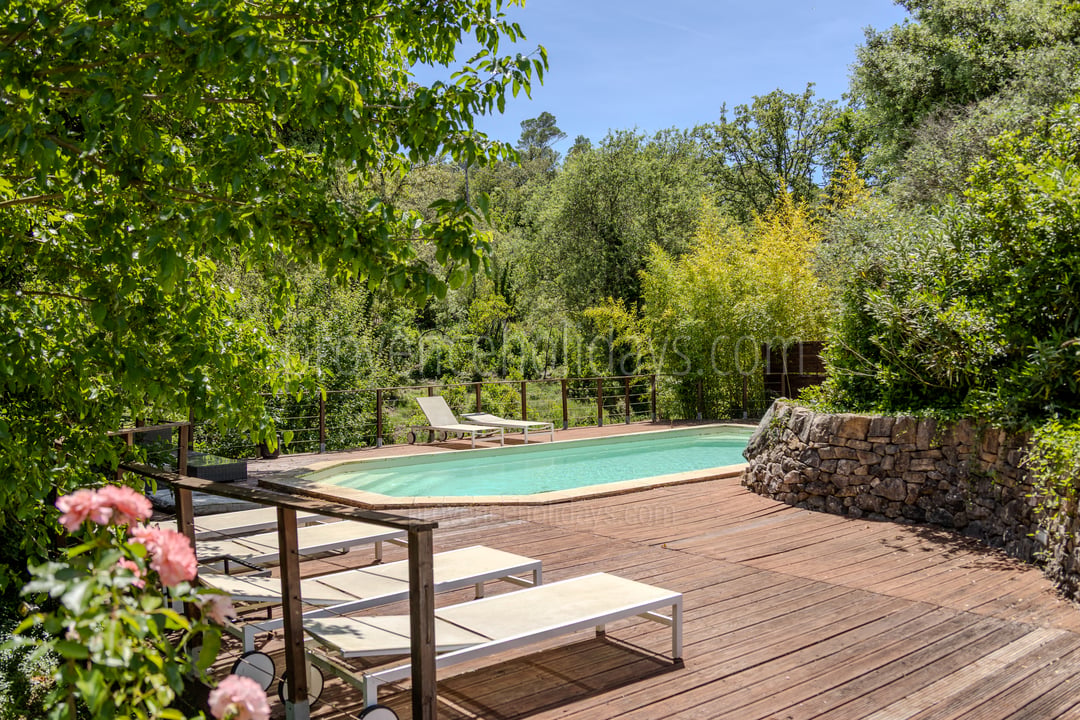 Fünfundfünfzig Hektar Wein- und Olivenanbaufläche 6 - Bastide Althaea: Villa: Pool