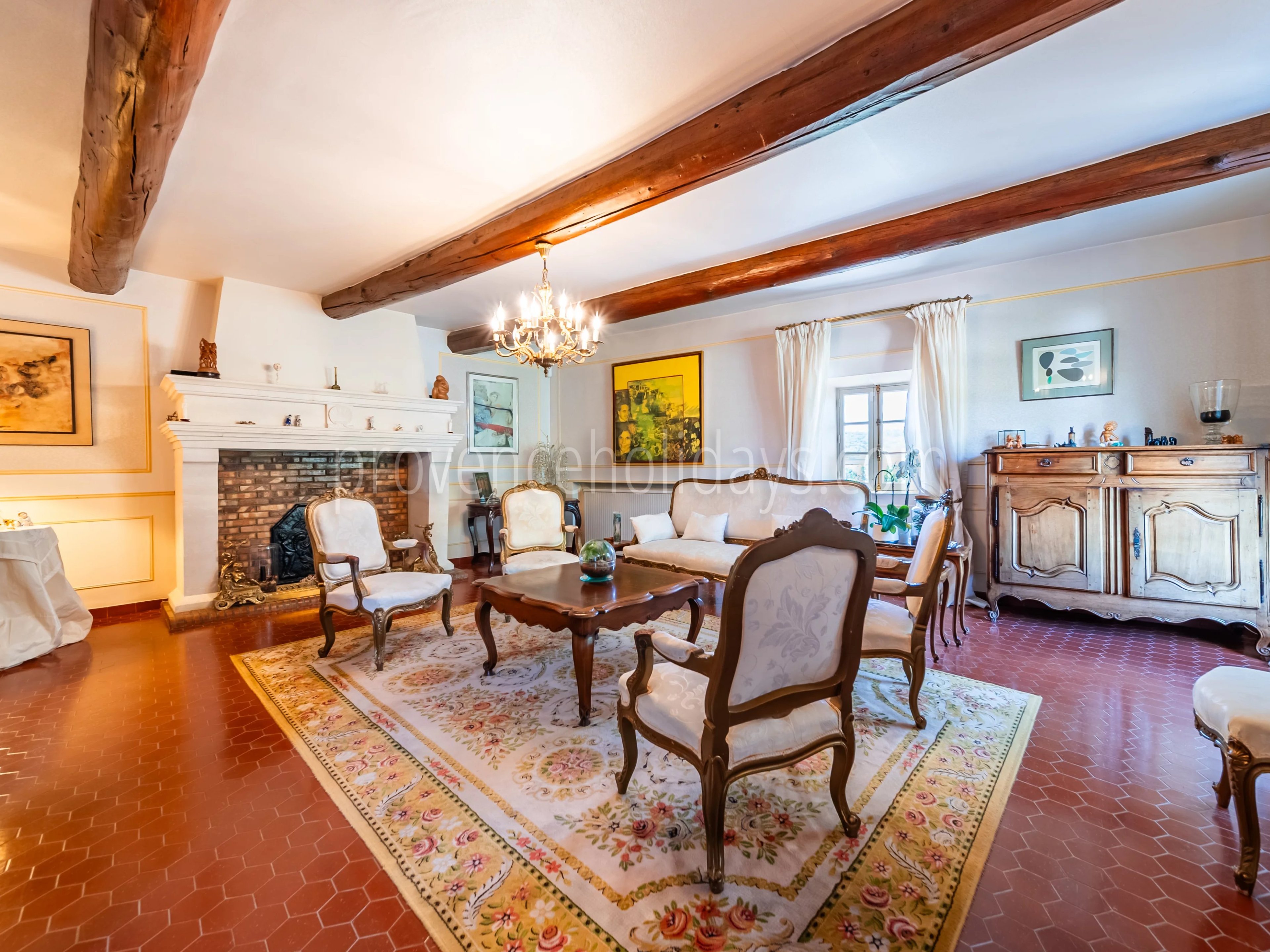 11 - Character mas in Gordes: Villa: Interior