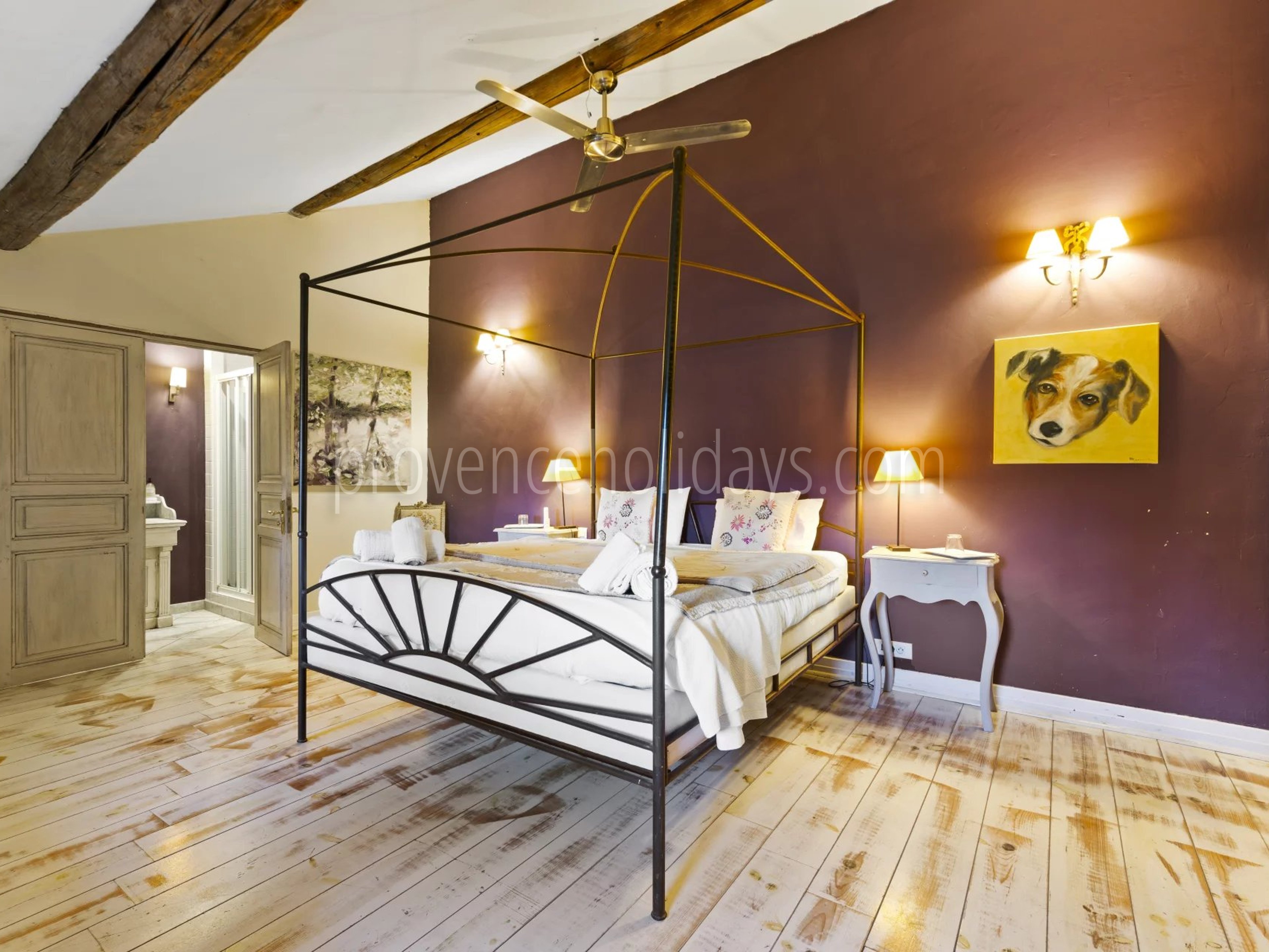 14 - Character mas in Gordes: Villa: Bedroom