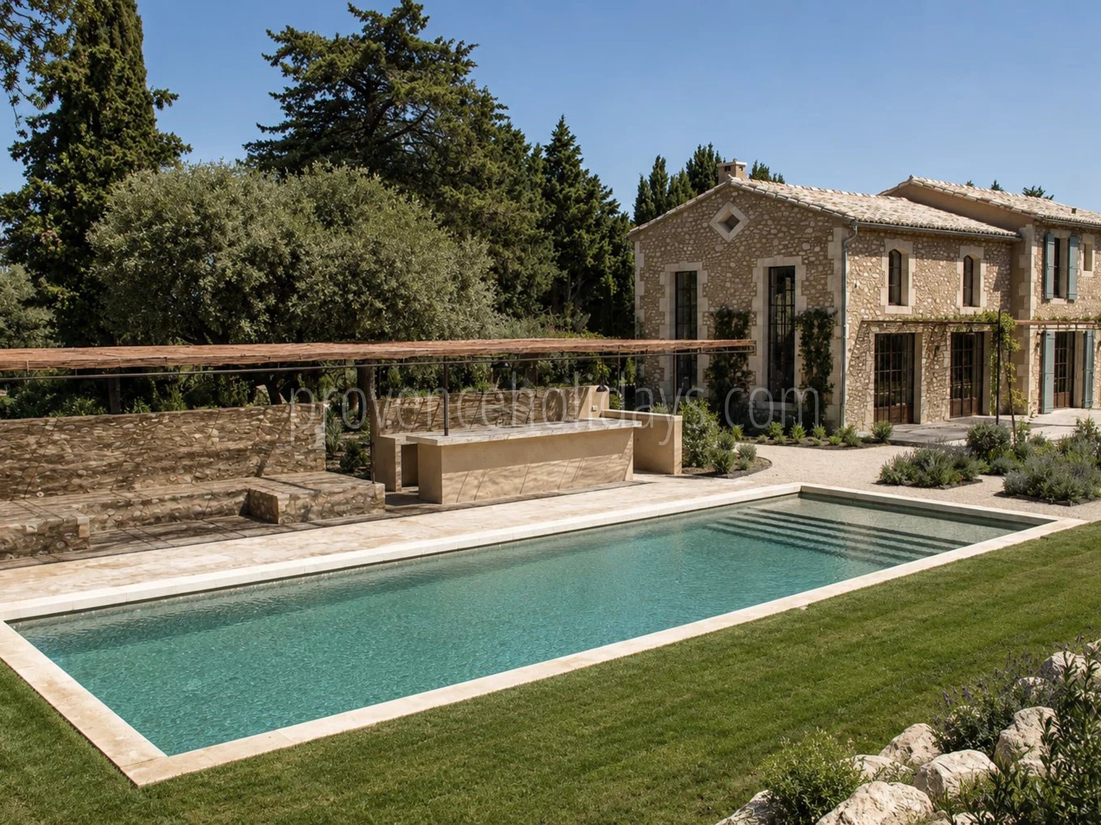 32 - Mas contemporain à Eygalières: Villa: Exterior