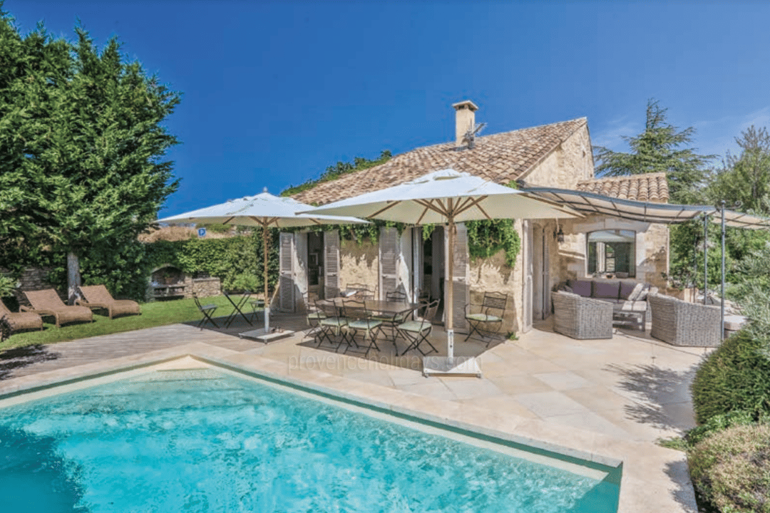 Location de vacances de luxe avec piscine chauffée à Gordes - Piscine