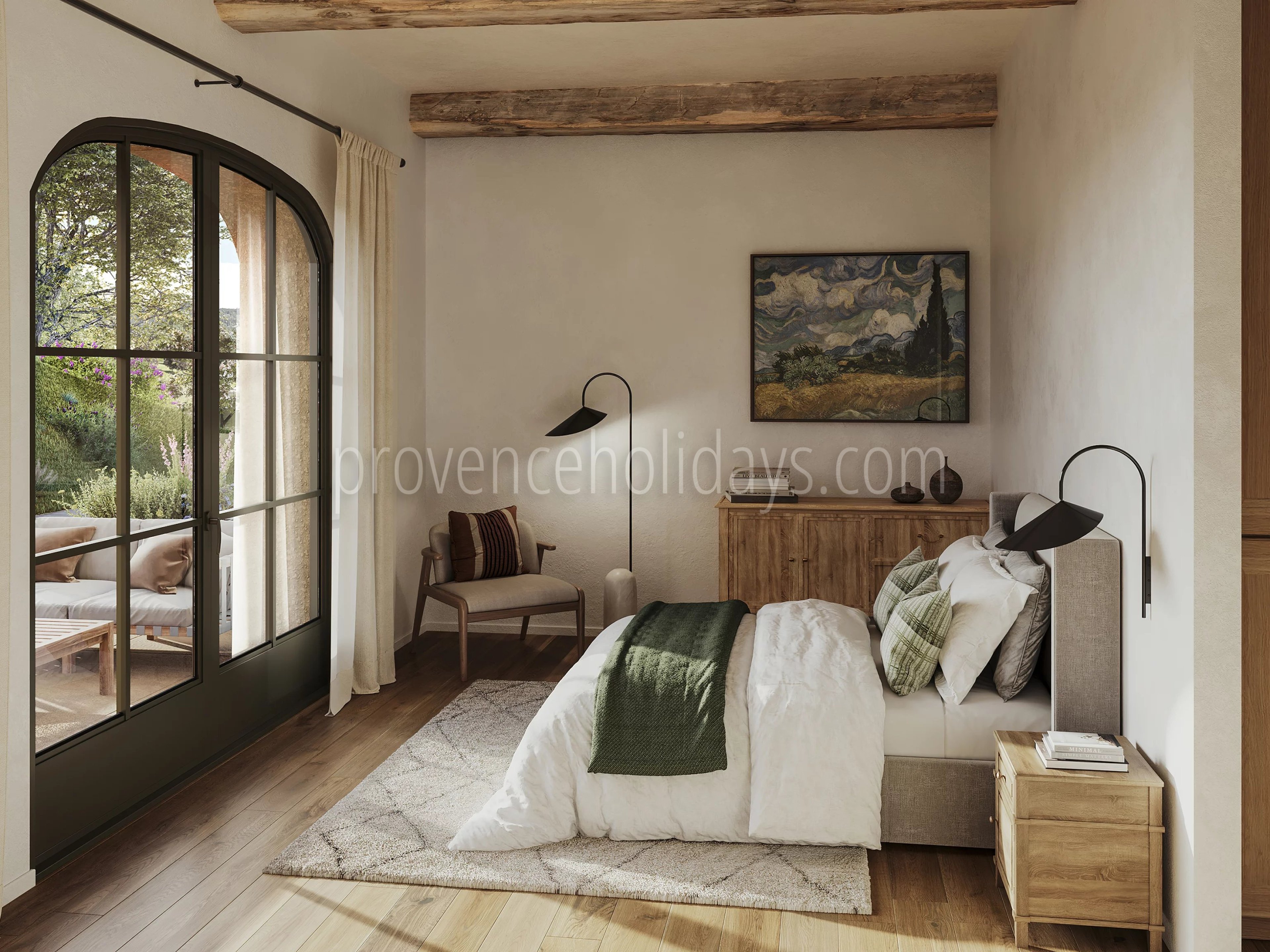 4 - Provençal bastide in Saint-Rémy-de-Provence: Villa: Bedroom
